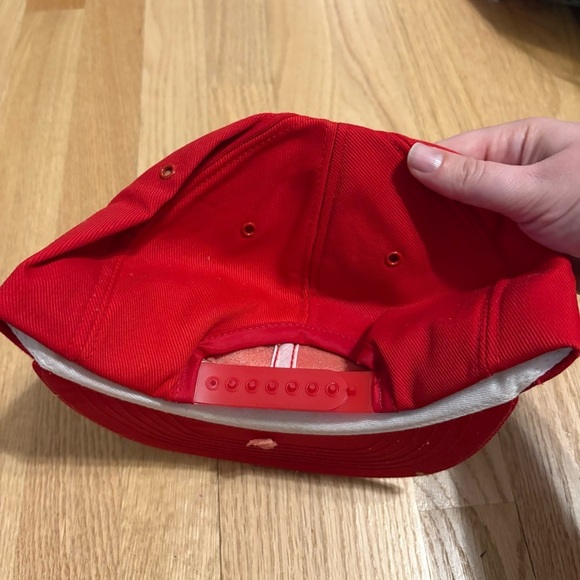 Vintage Case IH tractor 1980's Snapback trucker hat cap Louisville USA Red - Picture 4 of 7